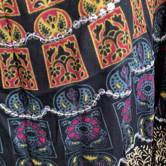 Style Park 1 Bali Women's Handmade‎ Boho Kaftan Dress One Size Flowy Hippie Chic - Picture 8 of 11